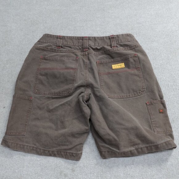 Red Ants Shorts 36 Brown Canvas Carpenter Curvy Fit Made in USA - Picture 1 of 12